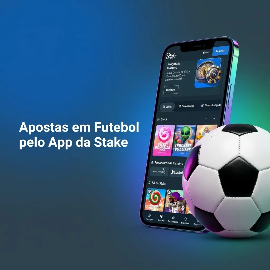Apostas em futebol pelo app mobile da Stake com PWA compatível com Android e iOS via navegador