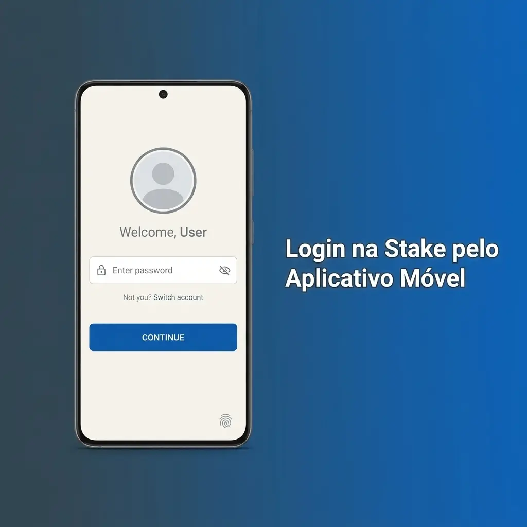 Login na Stake pelo app móvel no Android e iPhone, com acesso via APK ou PWA, e autenticação com e-mail ou redes sociais