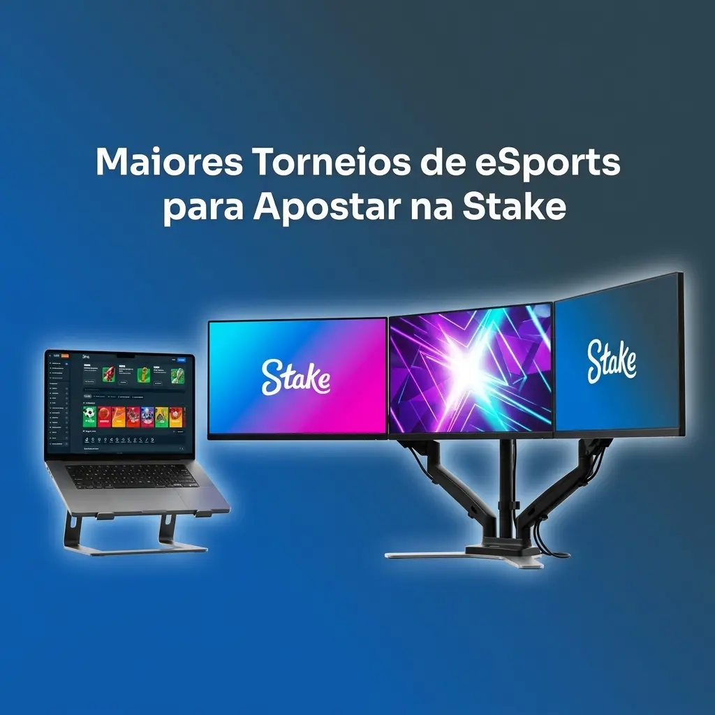 Tabela com os maiores torneios de eSports disponíveis para apostas na Stake, incluindo CS2, Dota 2 e LoL