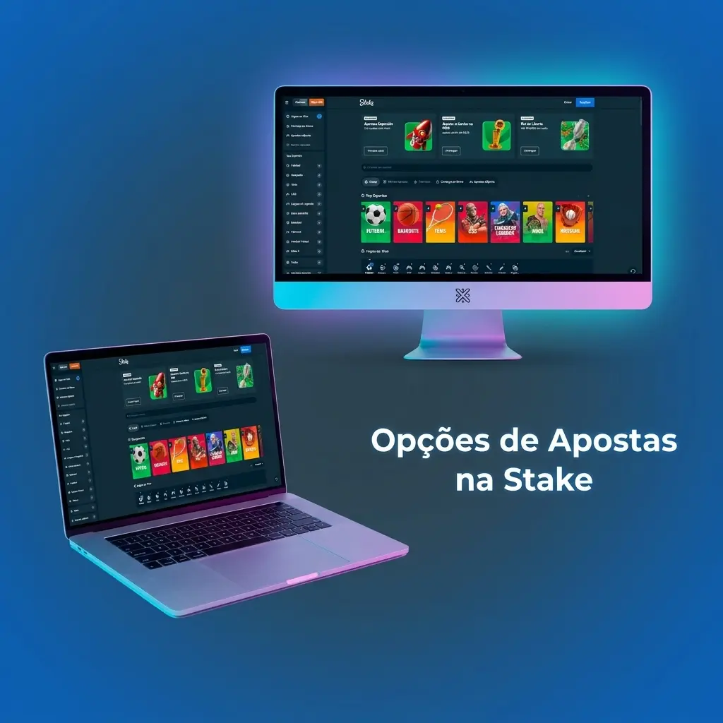 Interface da Stake mostrando opções de apostas: Multi Live, Ao Vivo, Linha e Parlay Boost para apostadores brasileiros