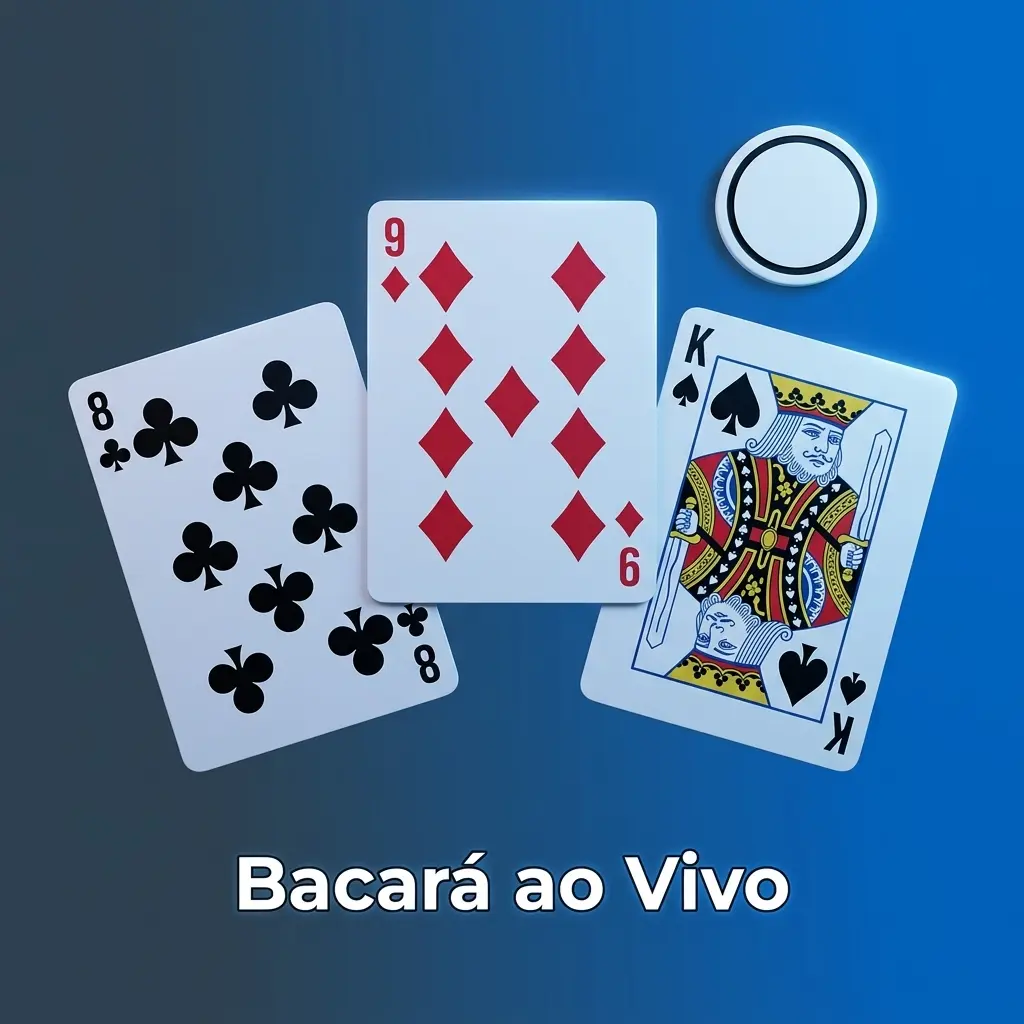 Mesa de bacará ao vivo com dealer e cartas distribuídas em cassino online para jogadores brasileiros
