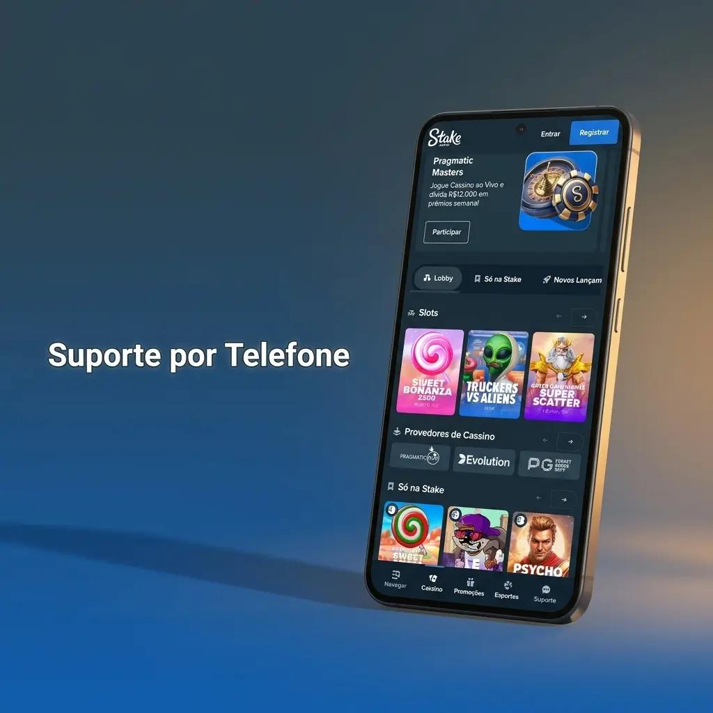 Stake não oferece suporte por telefone; atendimento é feito via chat ao vivo e e-mail, disponível 24 horas
