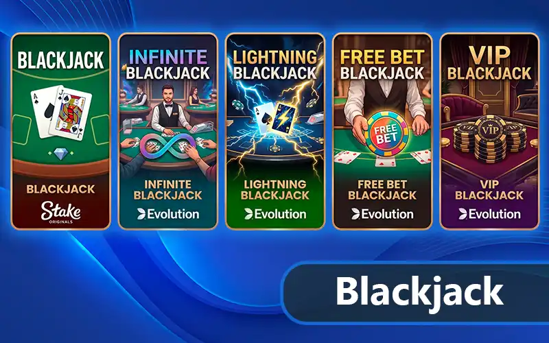 Jogue blackjack online na Stake.