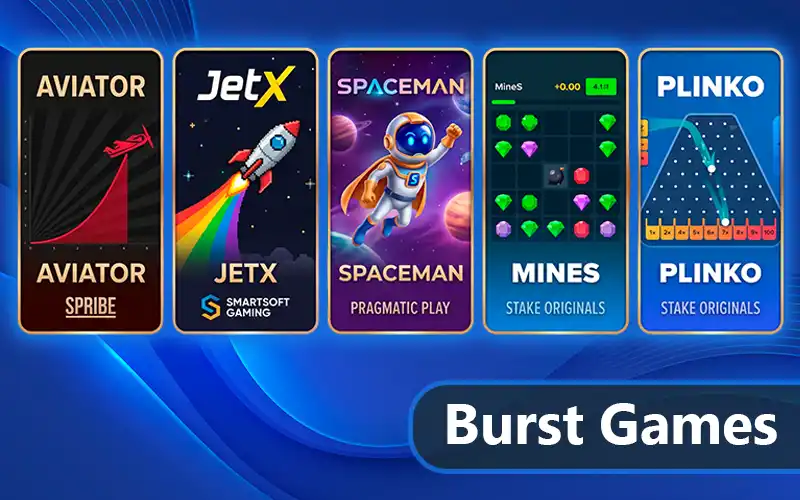 Experimente os Burst Games da Stake.