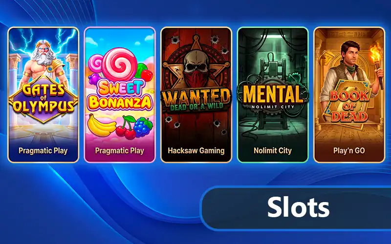 Jogue centenas de slots na Stake.