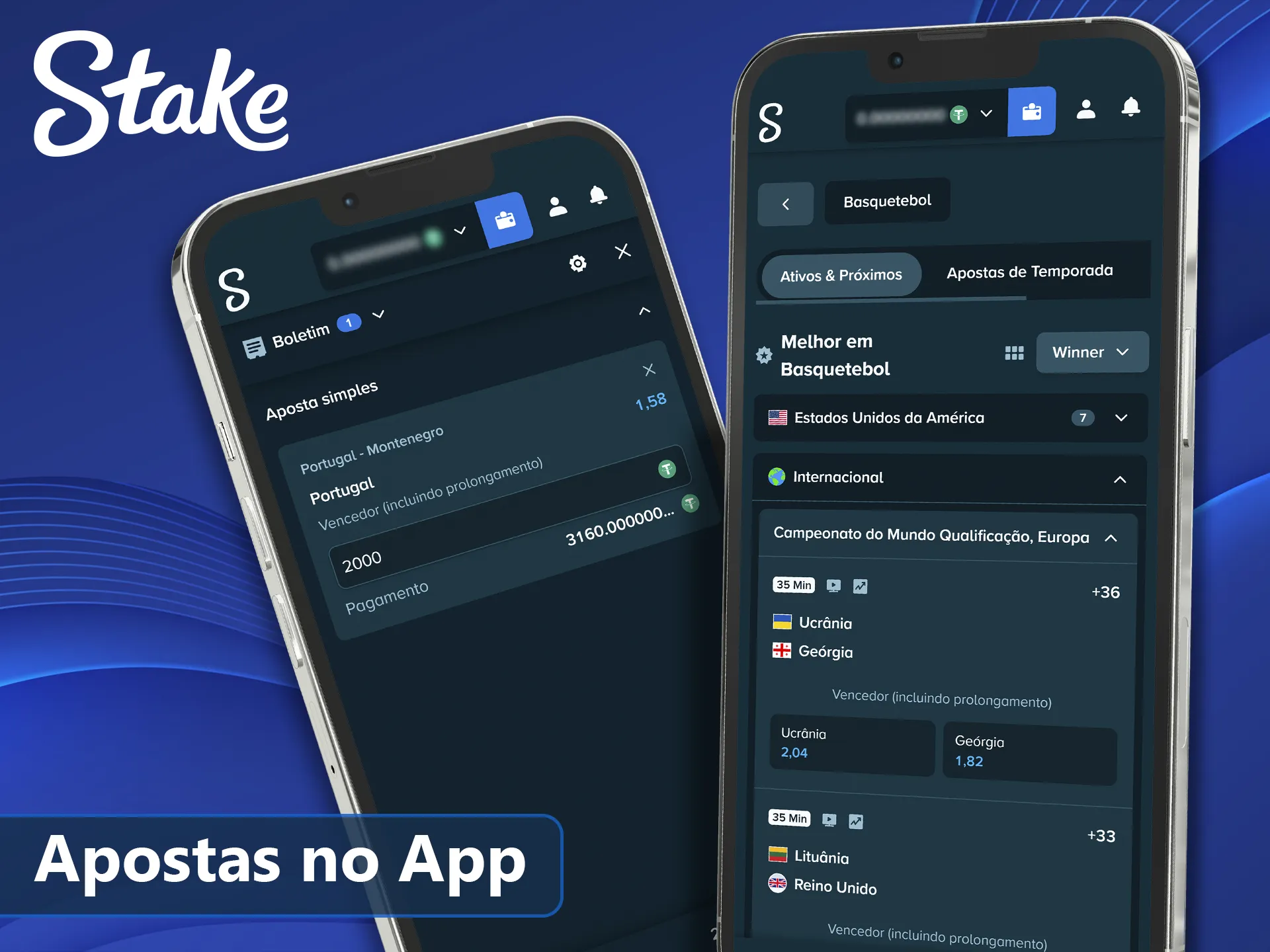 Como apostar em basquete pelo aplicativo mobile Stake.