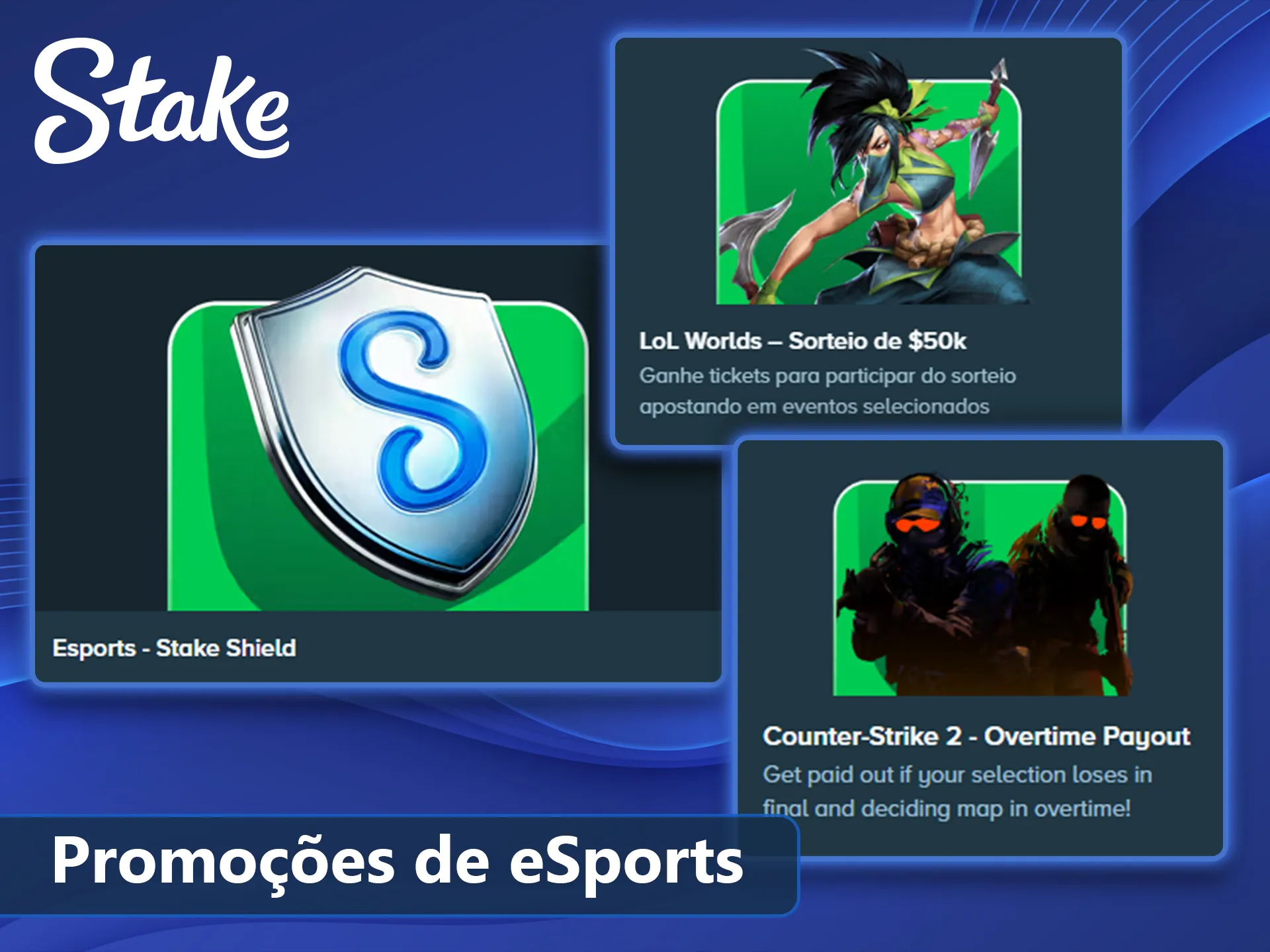 Bônus especiais para apostas em eSports na Stake.