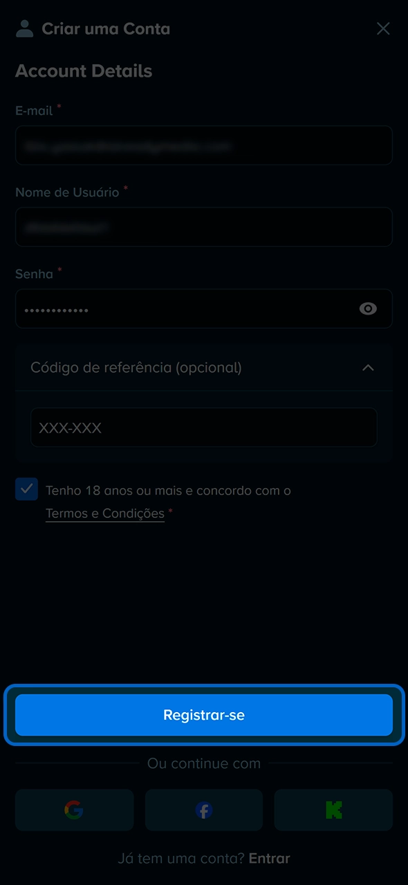 Link de ativação enviado por e-mail pela Stake.