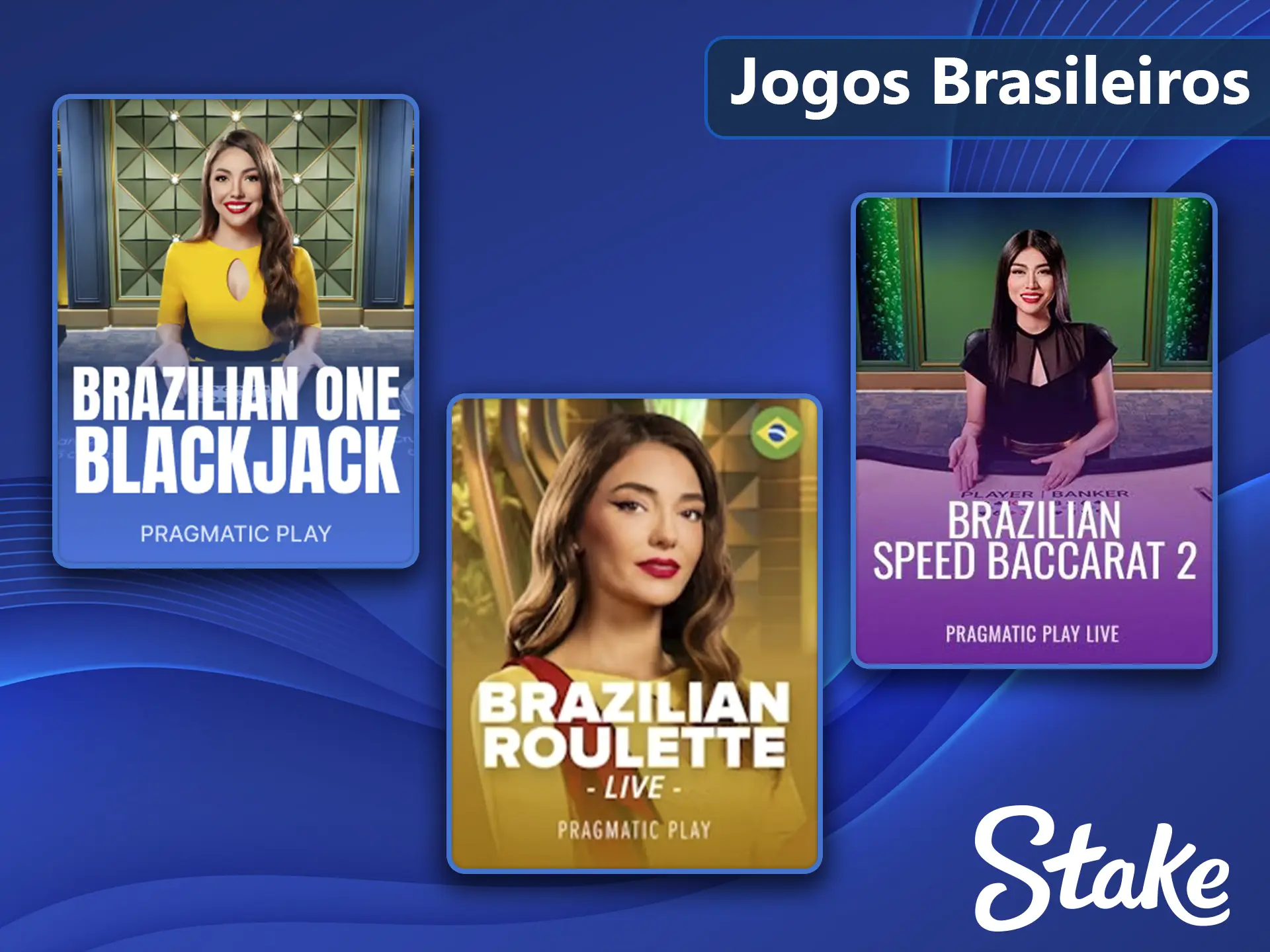 Mesas de cassino com revendedores em português na Stake.