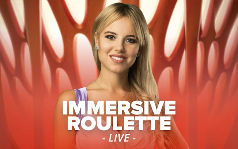 Jogo Immersive Roulette disponível no cassino ao vivo Stake.
